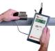 Hand Doppler Ultraschallmessgerät von aussen am Rohr Anwendung Doppler Ultraschall Durchflussmessung
