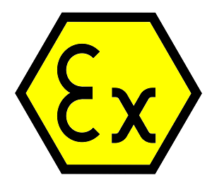 ATEX Schutz Logo ATEX Schutz Logo für Explosions geschütze Geräte