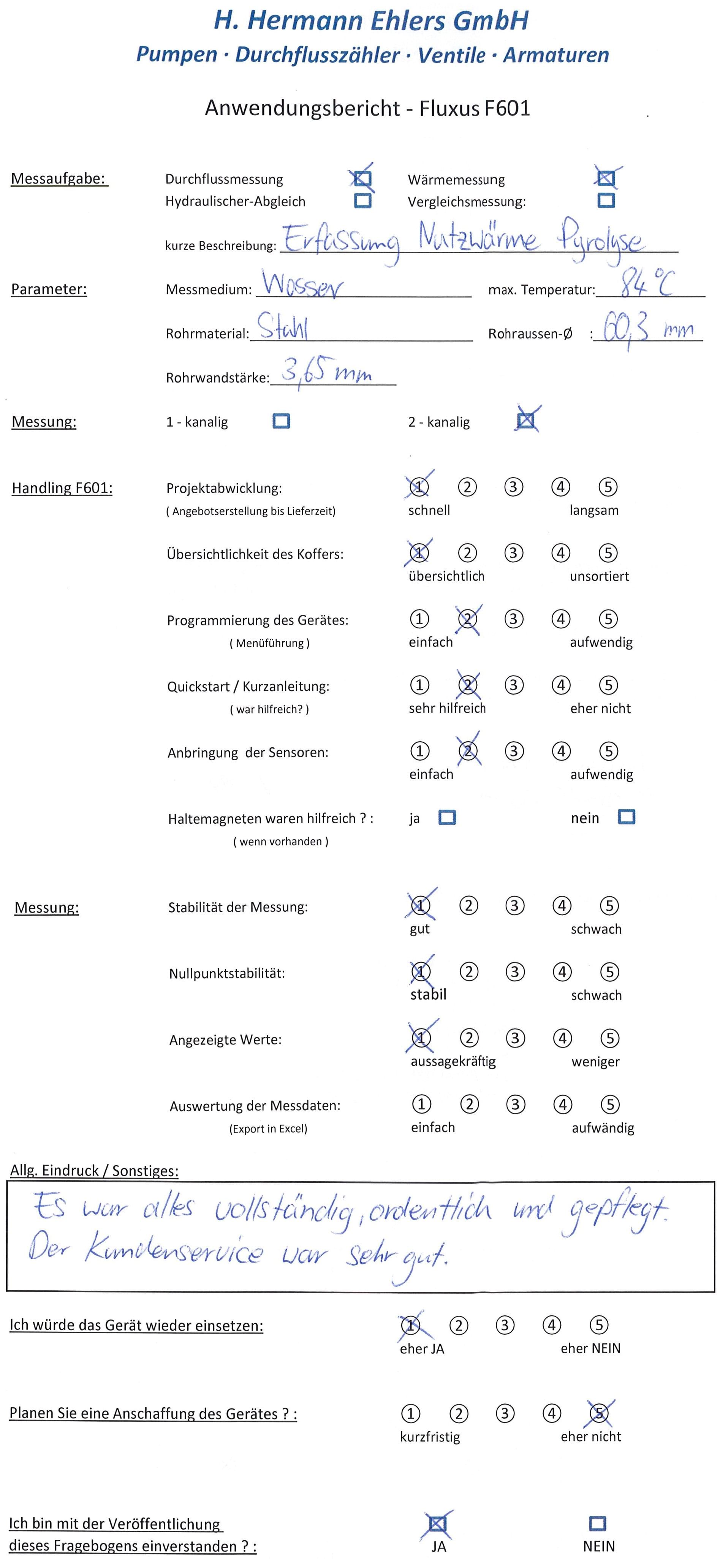 Durchflussmesstechnik Ultraschall Anwendungsbericht zur Erfassung der Nutzwärme mit dem F601 Durchflussmesstechnik Ultraschall Anwendungsbericht zur Erfassung der Nutzwärme mit dem F601