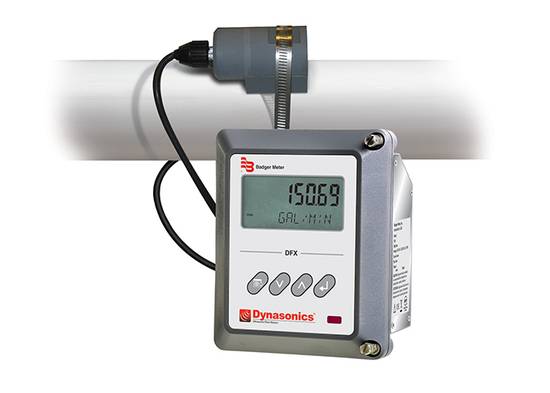 stationäre Doppler Ultraschall Durchflussmessung clamp on