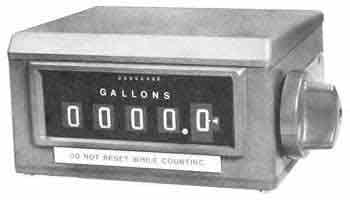 Veeder Root counter Register 7887 for vane meter VR Veeder Root Register 7887